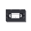 vhs cassette, top view
