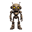 old rusty robot
