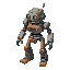 old rusty robot