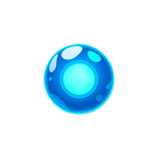 glowing blue orb