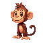 a monkey with brown fur and looking to the left.