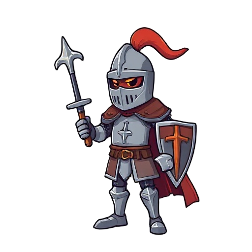 create a medieval knight
