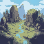 tileset d'une forêt futuriste pour rpg maker mz