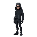 a cyber punk noir character