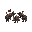 a group of soldiers in a tabletop wargame pixel graphics, 