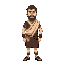 a roman merchant, casual clothes, middle aged, iron age