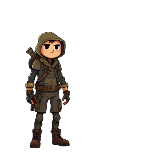 a post apocalyptic nomad, roaming the world