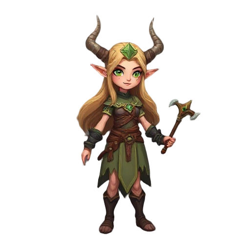 elven female druid