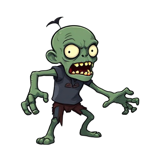 a zombie trying to attack