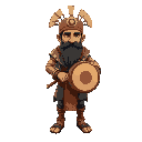 turkic shaman with drum