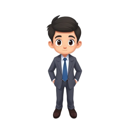 2d top-down character. wearing suit. empty handed.