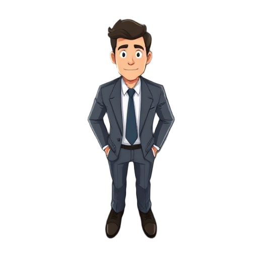 man wearing suit, empty handed