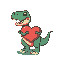 bana 16px a dinosaur heart