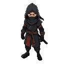 ninja with a katana in metal gear solid, sekiro,  bloodborne, jedi style