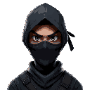 detailed face of a ninja in bloodborne style 