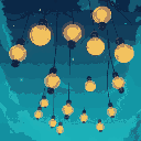 a picture of a bunch of light bulbs rising up to the sky, depicting the ideas in the human mind