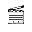 clapperboard with black outline