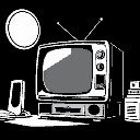just tv static, black and white only