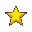 shooting star 20x20 with black outline, symmetrical