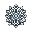 snowflake 20x20 with black outline, symmetrical