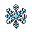 snowflake 20x20 with black outline