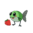 una mosca della frutta cartoon, 2d