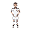 male soccer player standing