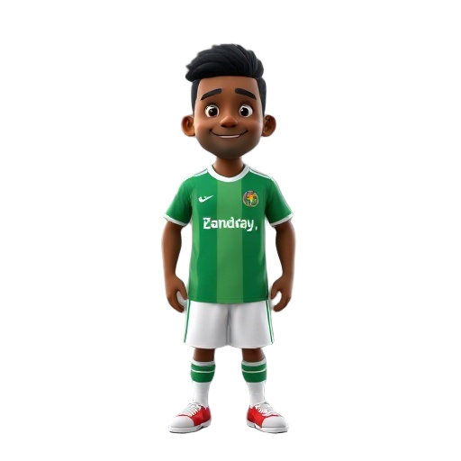 a 2d figure of antony santos in real betis jersey