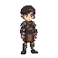 simple rpg character without armor and no weapon