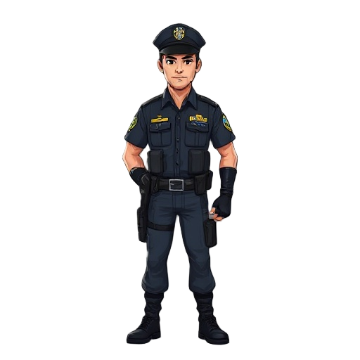 police man from colombia