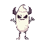 16 bit character, evil but cute and chibi ice cream with legs and arms