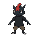 pokemontrainer enemy. cloth black sort and shirt