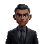 a black agent with suit