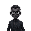 a black agent with suit