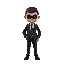 a black agent with suit