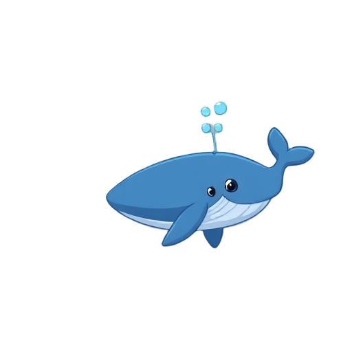 blue whale swimming