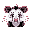 realistic anthropromorphic opossum character with a white face and pink ears, nose, and tail