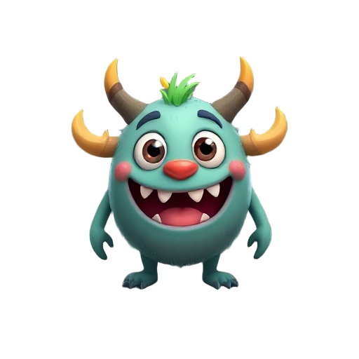 create a cute and friendly monster