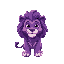 purple lion