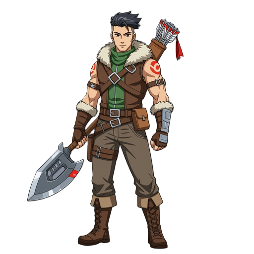 human hunter from solo leveling. base level brand new hunter.
