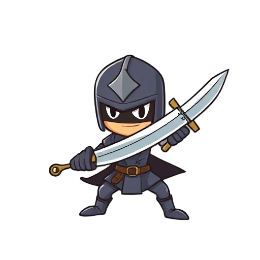 cogumelo segurando uma espada 