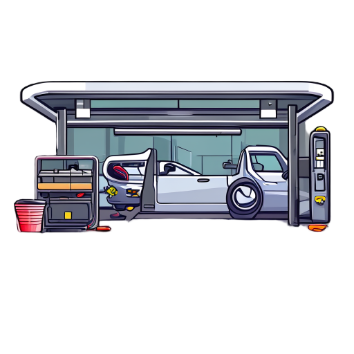 fait un arrière plans de station de lavage automobile 