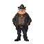 an overweight detective punk