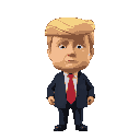 donald trump small head