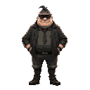 an overweight detective punk