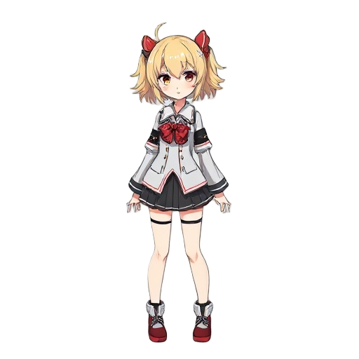 a anime girl blondie genshin impact like