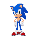 crie um personagem parecido com o sonic