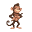 a monkey with a staf