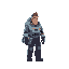 man who just exited escape pod from starship