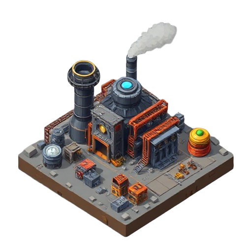 iron mine factory space industrial factorio 